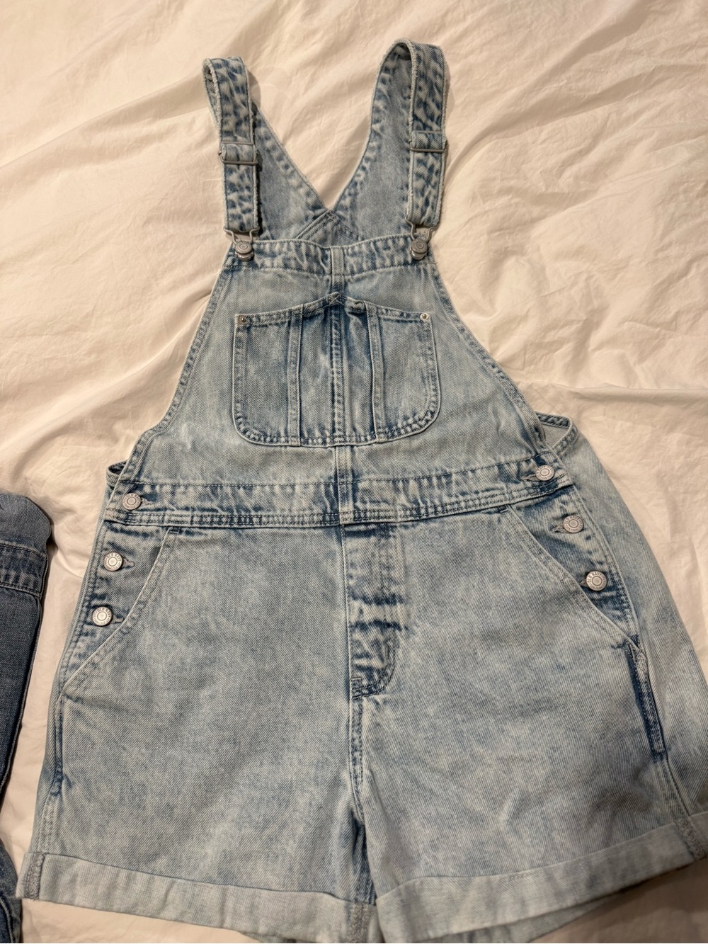 Old Navy Light Wash Denim Shortalls